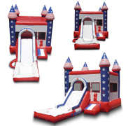 inflatable combo water slide bouncer